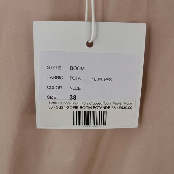 Sofie D'Hoore Boom Pota Cropped Sleeveless Top Nude 38 New - Picture 14 of 15